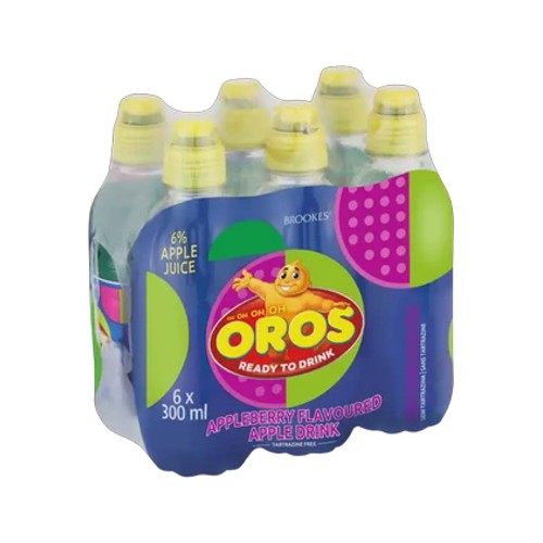 oros appleberry flavoured apple drink 6 x 300ml