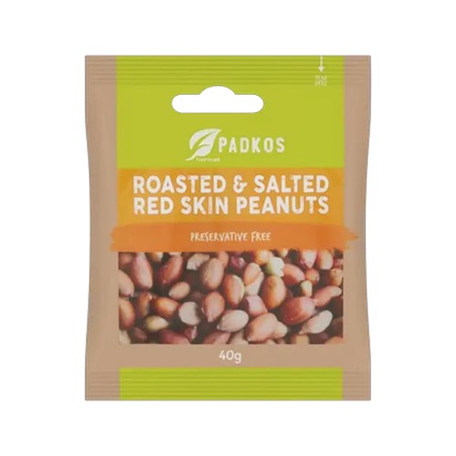 padkos roasted & salted red skin peanuts 40g