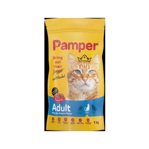 Pamper Deep Sea Delights Flavoured Cat Food 1kg