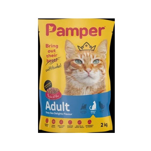 Pamper Deep Sea Delights Flavoured Cat Food Bag 2kg