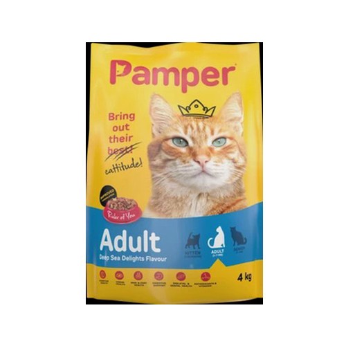 Pamper Deep Sea Delights Flavoured Cat Food Bag 4kg