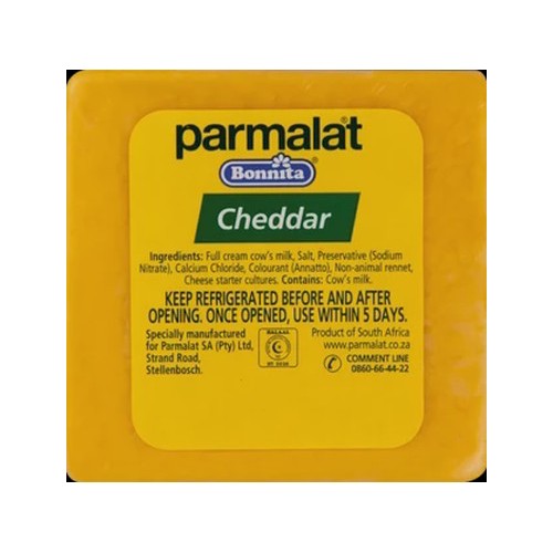 Parmalat Bonnita Cheddar Cheese Cuts Per kg