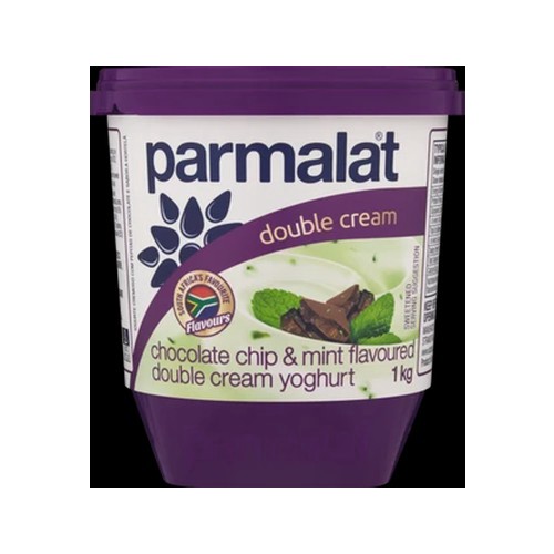 Parmalat Chocolate Chip & Mint Double Cream Yoghurt 1kg