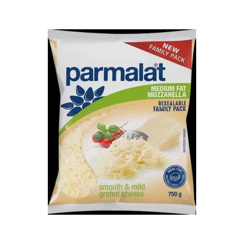 Parmalat Grated Medium Fat Mozzarella Cheese 750g
