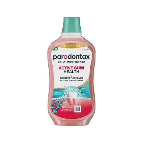 parodontax active gum health alcohol free gentle fresh mint daily mouthwash 500ml