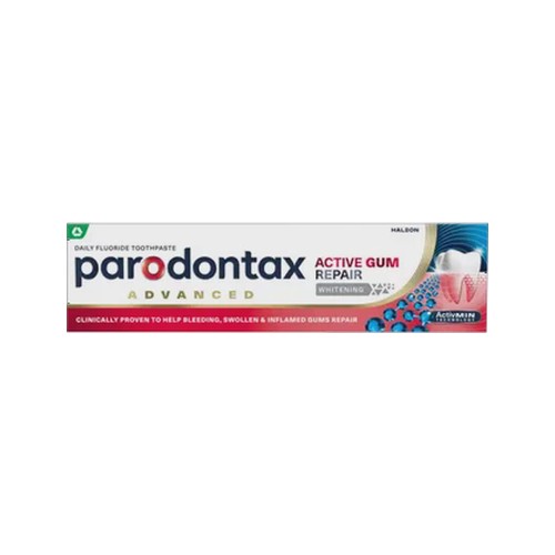 parodontax active gum repair whitening advanced daily fluoride toothpaste 75ml
