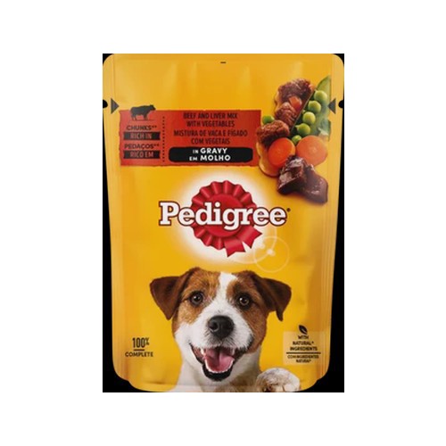 Pedigree Beef & Vegetable Dog Food Gravy Pouch 100g