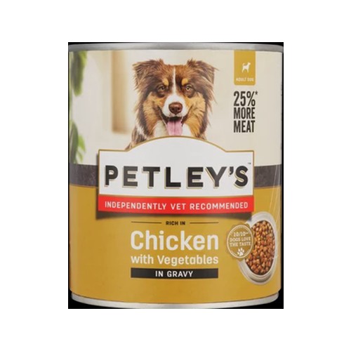 Petley's Chicken With Vegetables & Gravy Adult Dog Food 775g