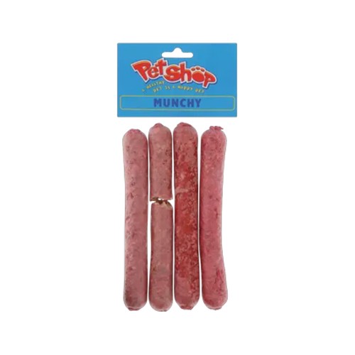 Petshop Munchy Sausage Chew Toy 4 pack