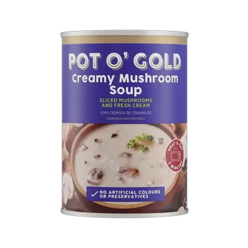 pot o gold creamy mushroom soup 410g