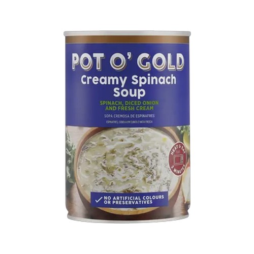 pot o gold creamy spinach soup 410g