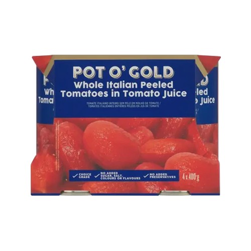 pot o gold whole italian peeled tomatoes in tomato juice 4 x 400g