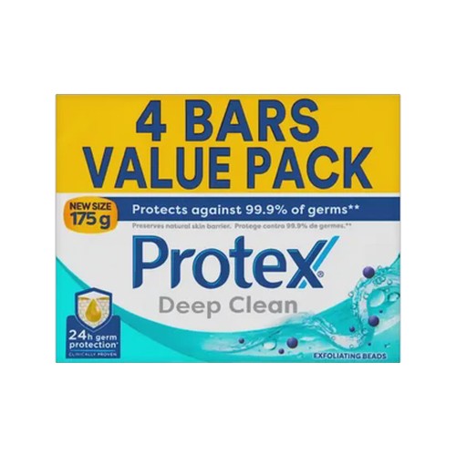 protex deep clean bar soap 4 x 175g