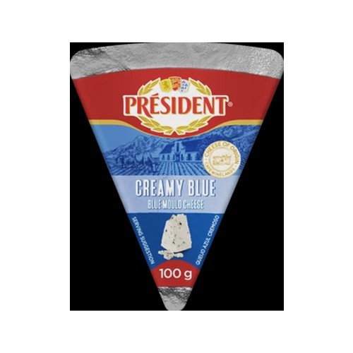Président Creamy Blue Blue Mould Semi-Hard Cheese Wedge 100g