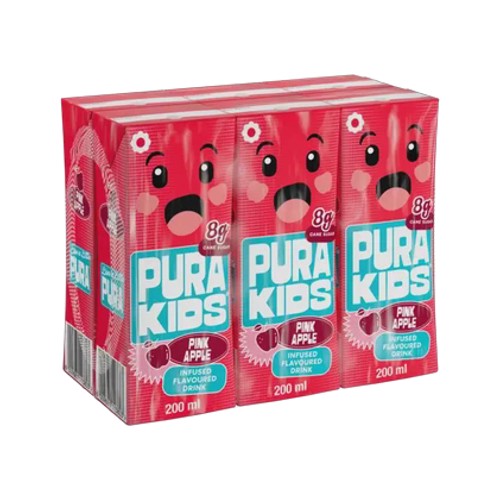 pura kids pink lady apple flavoured infused drink 6 x 200ml