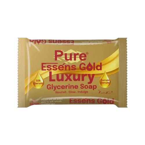 pure essens gold luxury glycerine soap bar 150g