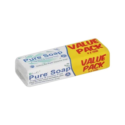 Pure Glycerine Soap 4 x 150g