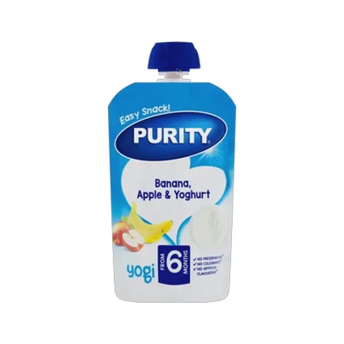 purity from 6 months banana apple & yoghurt yogi 110ml