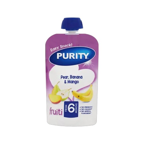 purity from 6 months pear banana & mango fruiti 110ml