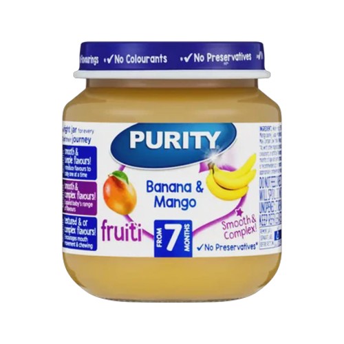 purity from 7 months banana & mango fruiti 125ml