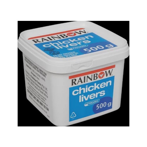 Rainbow Frozen Chicken Livers 500g