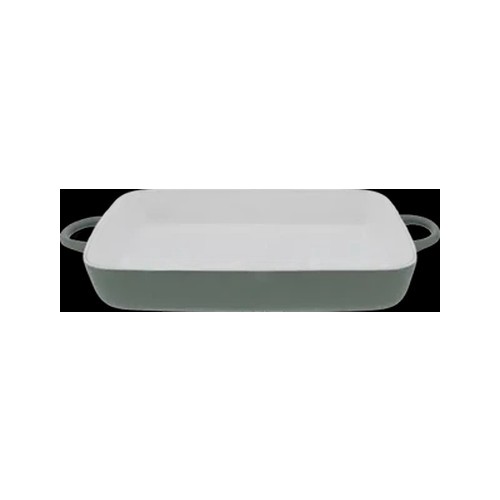 Rectangle Matte Green Baker 44cm