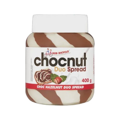 red bicycle hazelnut duo chocolate spread 400g
