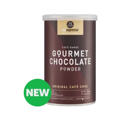 red espresso cafe range original cafe choc gourmet chocolate powder 350g