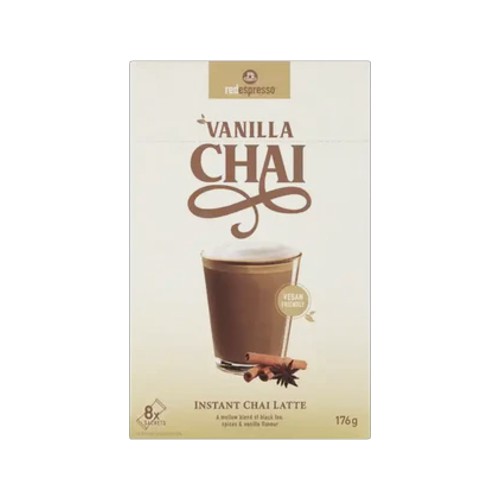 red espresso instant vanilla chai latte 8 x 22g