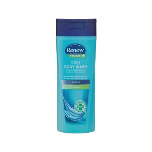 renew 3 in 1 active body wash 400ml