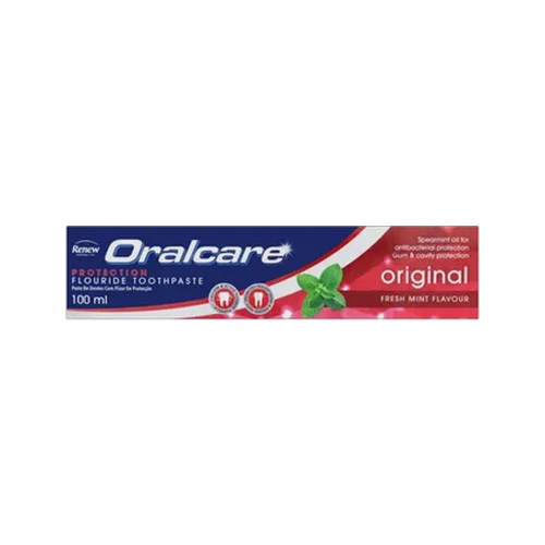 renew oralcare fresh mint flavour fluoride toothpaste 100ml