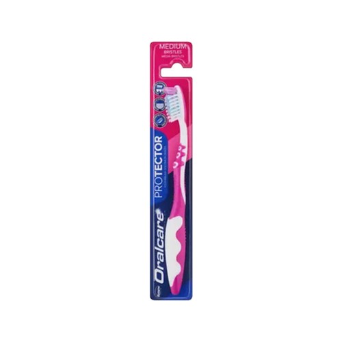 renew oralcare medium protector toothbrush 1s colour may vary