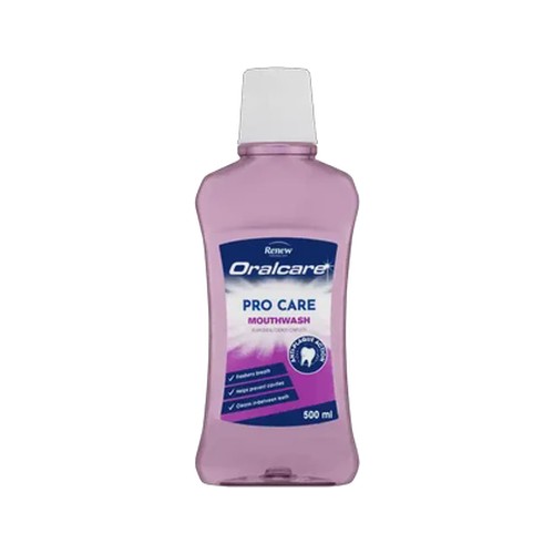 renew oralcare pro care mouthwash 500ml