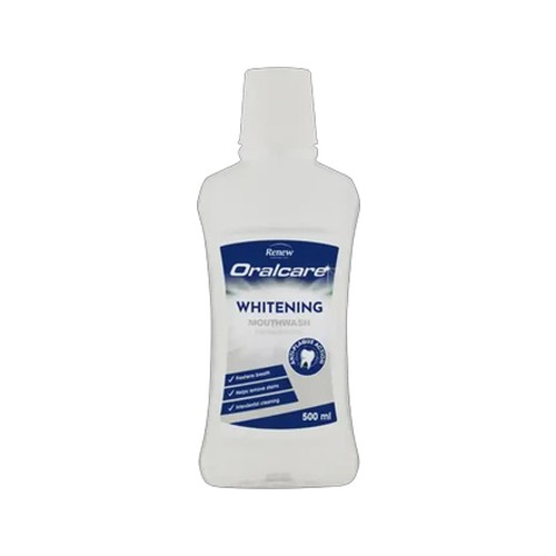 renew oralcare whitening mouthwash 500ml