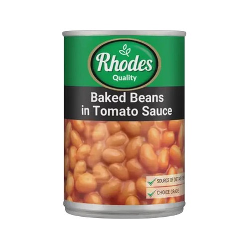 rhodes quality baked beans in tomato sauce 400g