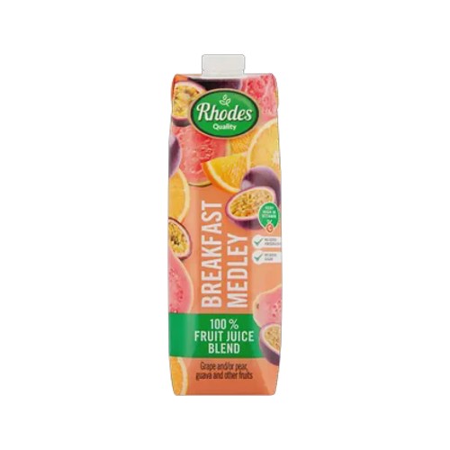 Rhodes Quality Breakfast Medley 100 Fruit Juice Blend 1l