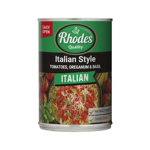 rhodes quality italian style tomatoes 410g