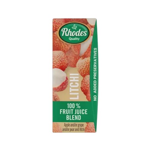 Rhodes Quality Litchi 100 Fruit Juice Blend 200ml
