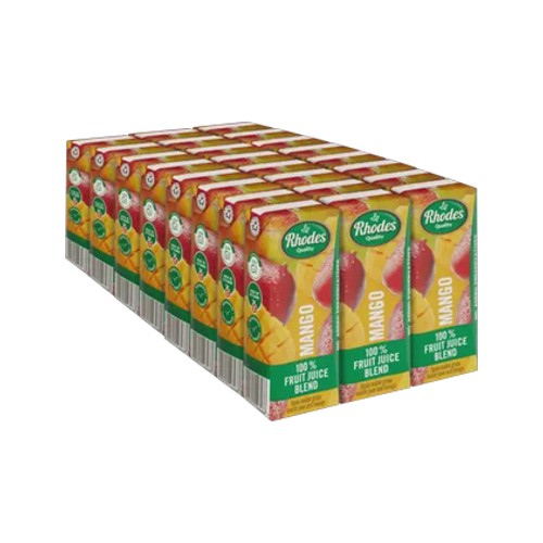 Rhodes Quality Mango 100 Fruit Juice Blend 24 x 200ml