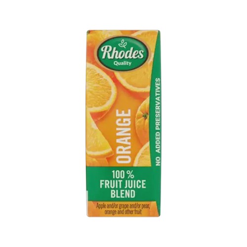 Rhodes Quality Orange 100 Fruit Juice Blend 200ml