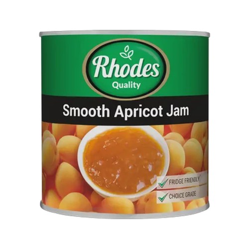 rhodes quality smooth apricot jam 900g