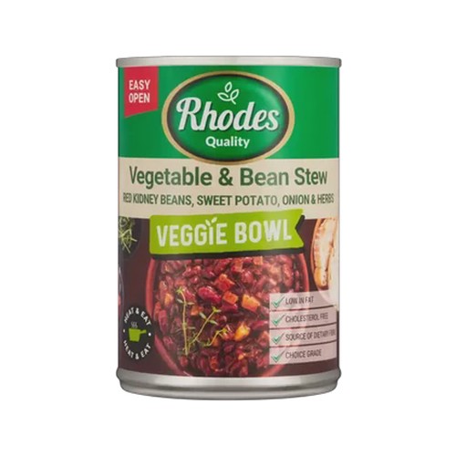 Rhodes Quality Vegetable & Bean Stew Veggie Bowl Can 400g