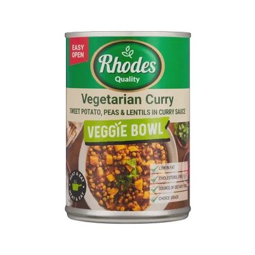 rhodes quality vegetarian curry veggie bowl 400g