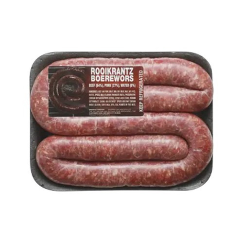 rooikrantz thick boerewors 400g - 600g