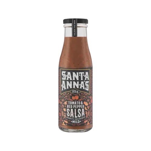 santa annas mild tomato & red pepper salsa 375g