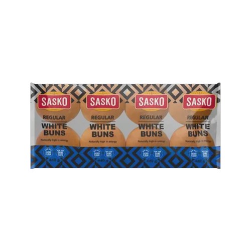 sasko regular white buns 8 pack