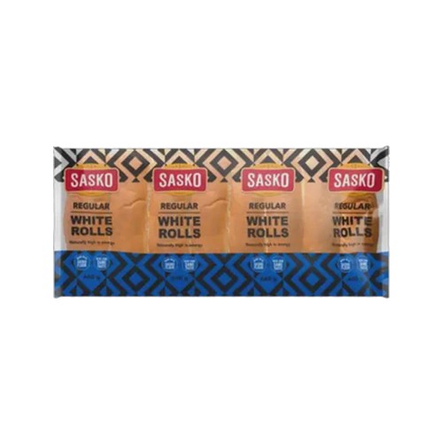 sasko regular white rolls 8 pack