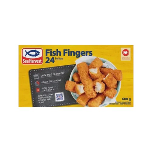 sea harvest frozen fish fingers 600g