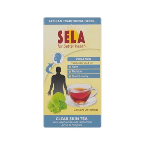 sela clear skin teabags 20 pack