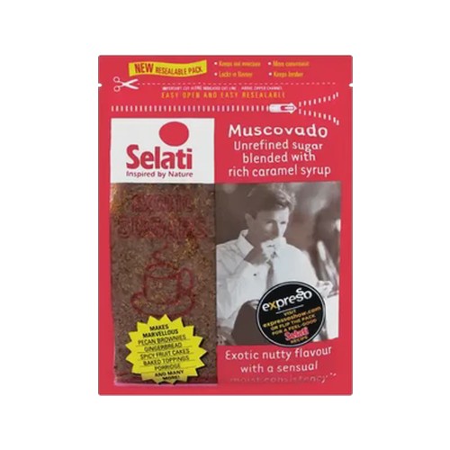selati muscovado unrefined brown sugar 750g